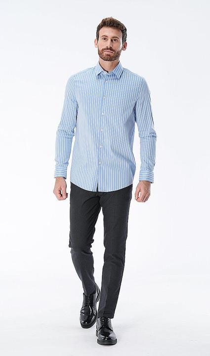 Immagine prodotto Drykorn Regular Fit Ramis Shirt Mid Stripes Blue (XL)