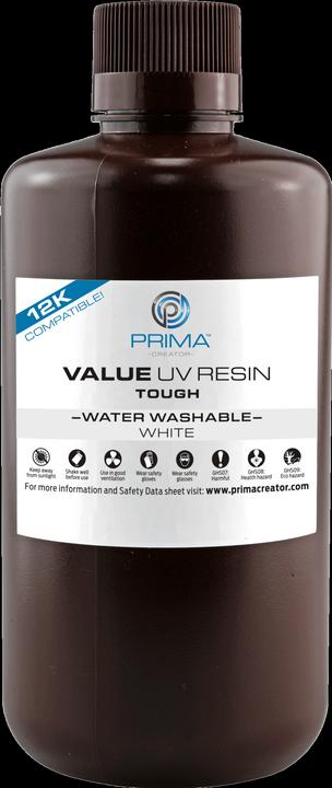 Prima Creator Value Tough (ABS Like) Water Washable UV Resin (White, 1000 g)