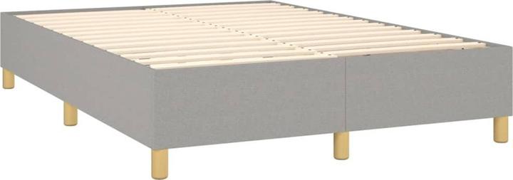 Produktbild VidaXL Boxspringbett Mit Matratze Stoff Hellgrau (120 x 200 cm)