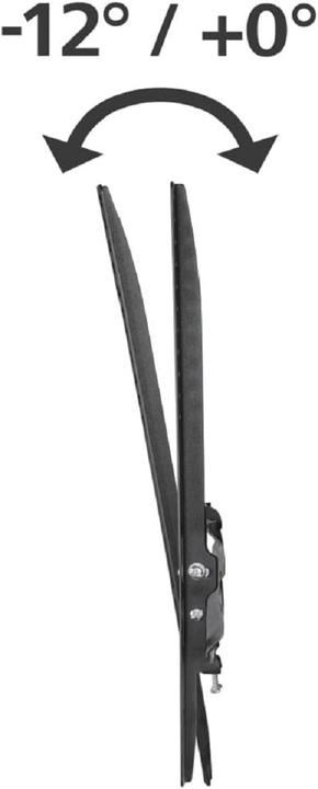 Actual product image Hama TV wall bracket, inclinable, 165 cm (65") up to 35 kg, wall distance 2.8 cm (Wall, 65", 35 kg)