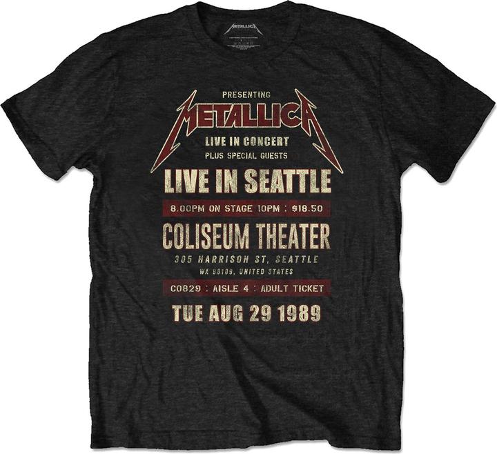 Metallica Seattle '89 TShirt
