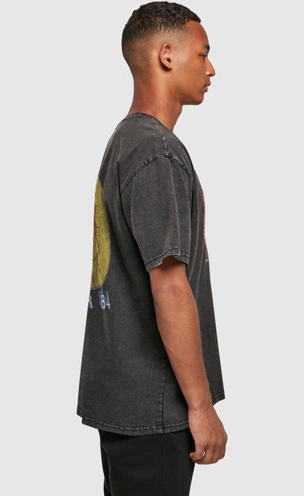 Actual product image Merchcode Motley Crue - No Fun Tour Acid Washed Heavy Oversized Tee - 138493 (M)