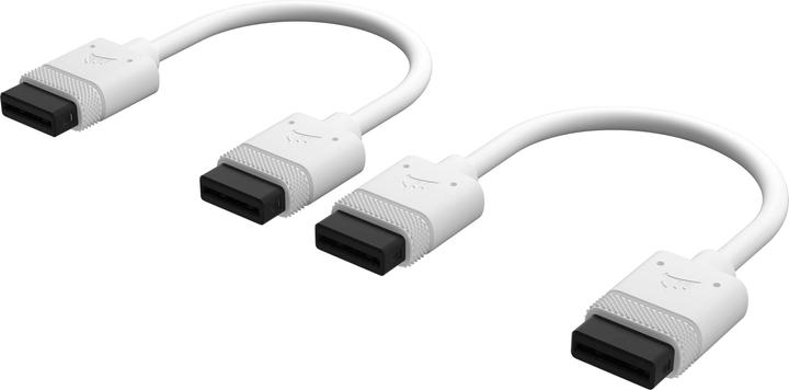 Actual product image Corsair iCUE LINK Cable 2x 100mm with Straight connectors, White (White)