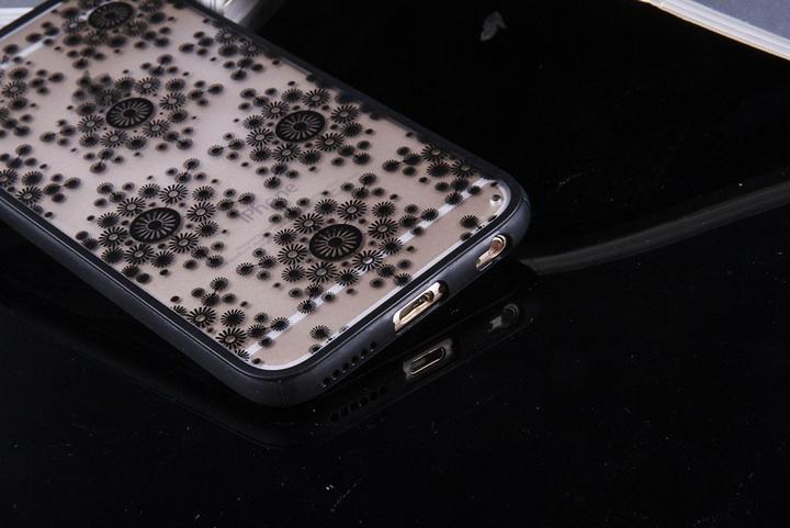 Produktbild König Design Huawei P9 Lite Handy Hülle Mandala Case Schutzhülle Cover Motiv Flocken Schwarz (Apple iPhone 14 Plus)