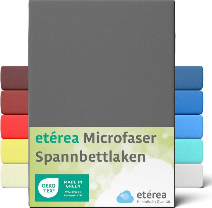 Actual product image Etérea Microfibre Jersey Fitted Sheet (180 x 200 cm, 200 x 200 cm)