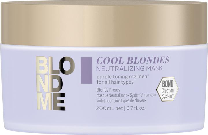 Actual product image Schwarzkopf Blondme - Cool Blondes Neutralizing Mask (200 ml)
