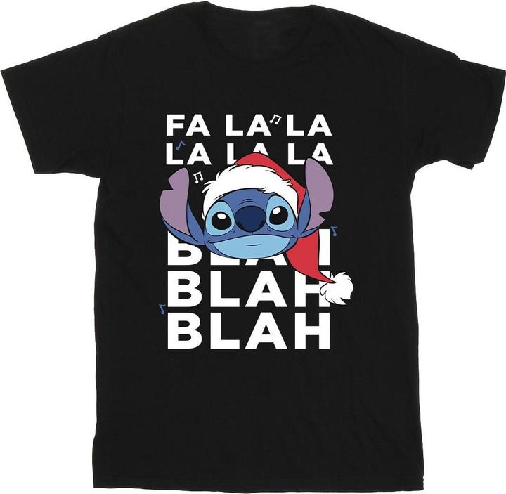 Disney Lilo And Stitch Christmas Blah Blah Blah TShirt Jungen