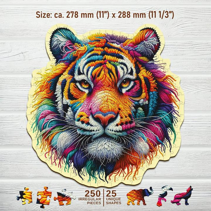 Immagine prodotto WoodenCity Puzzle in legno L Soft Tiger (250 pezzi)