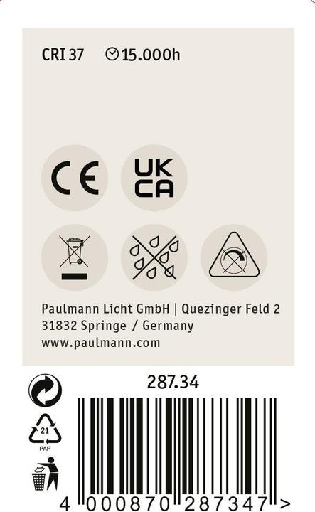 Actual product image Paulmann Grow Green plant lamp R50 (E14, 4 W, 100 lm, 1 x, B)