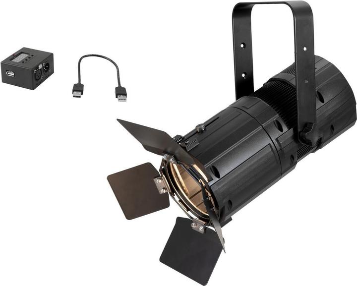 Actual product image Eurolite Set LED PFR-50 WW Fresnel Spot + DMX-Interface