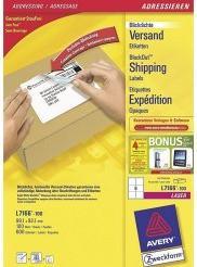 Productafbeelding Avery Dennison Etiketten Zweckform ultragrip L7166, 99,1x93,1 mm, wit, pk. 600 st.