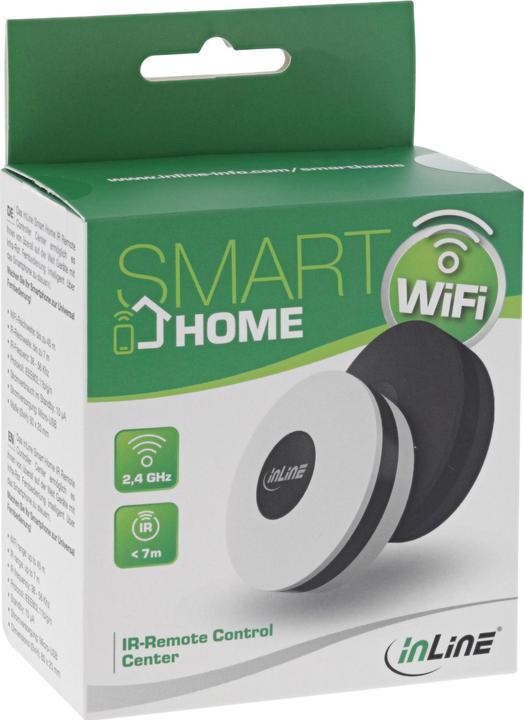 Immagine prodotto InLine SmartHome IR TV Controller nero (Telecomando specifico per il dispositivo, Infrarossi)