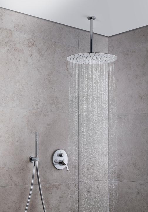 Produktbild Duravit Stabbrause rund, MinusFlow chrom (1 Strahlarten, 9.50 l/min)