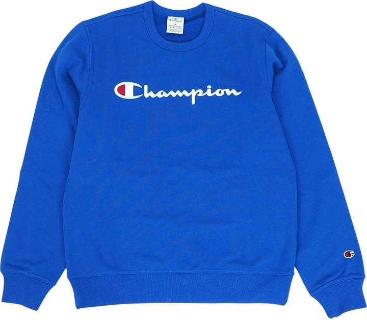 Champion Bluza męska Crewneck Sweatshirt niebieska 220254 BS008 M (M)