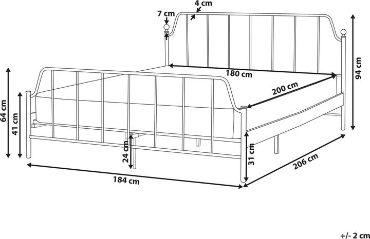 Actual product image Beliani Mauressac (180 x 200 cm)