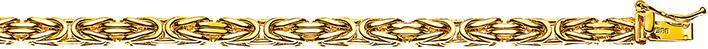 Image du produit Natsumi Schmuck Bijoux de bras en or jaune 18K/750 Chaîne royale 3.5mm 19cm (19 cm, 750/18 K Or jaune)