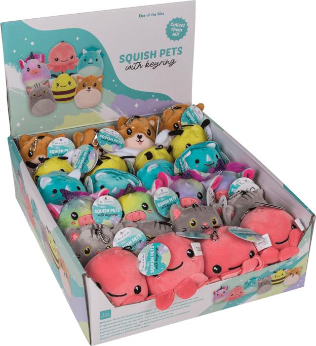 Actual product image Out of the blue Squeeze animals with key ring approx. 9 cm