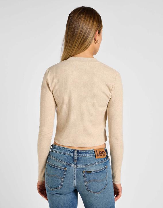 Actual product image Lee Long sleeve shirt Longsleeves Cropped Rib Tee (S)