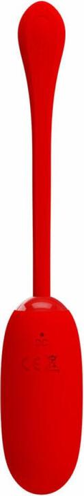 Actual product image Pretty Love Julius Waterproof, Rechargeable Vibrating Egg Red