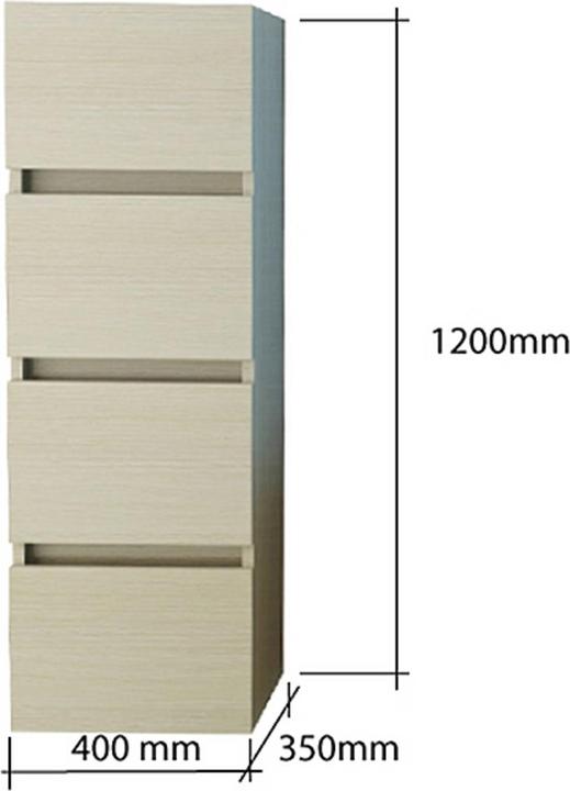 Produktbild Jet-Line Badschrank KUFSTEIN 120x40x35cm (120 x 40 x 35 cm)