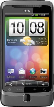Produktbild HTC Desire Z - Anthrazit - QWERTZ Multilingual (1.50 GB, 3.70", 5 Mpx, 3G)