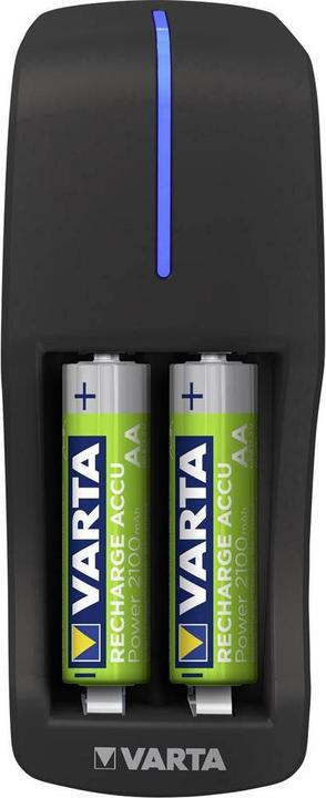 Immagine prodotto Varta Mini caricatore (2 pz., AA, 2100 mAh, Batteria + Caricabatterie)