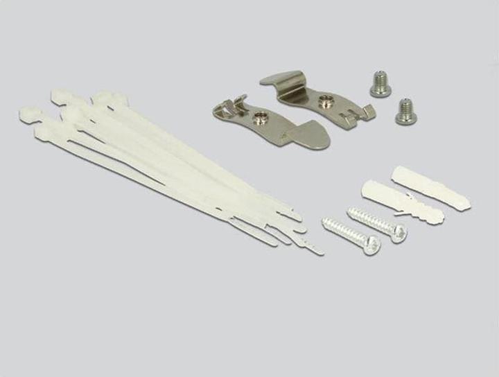 Actual product image Delock 12-port desktop patch panel, DIN rail kit
