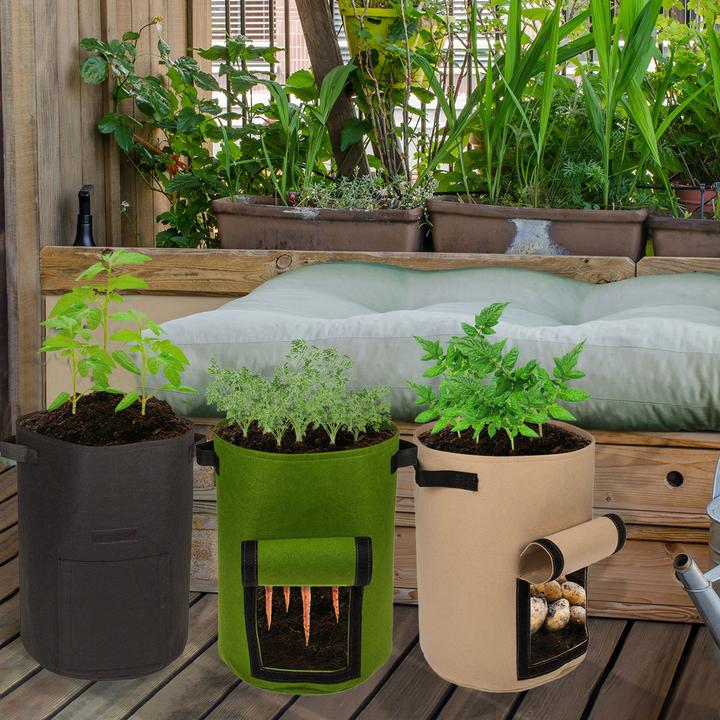 Actual product image Casativo Set of 6 planting sacks with harvest window (35 cm)