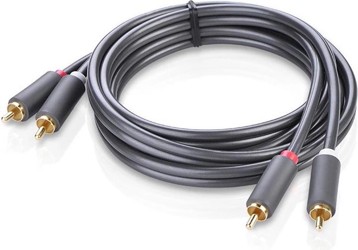 Produktbild Ugreen AV104 2x RCA (Cinch) to 2x RCA (Cinch) Cable 1m (black) (1 m, Cinch)