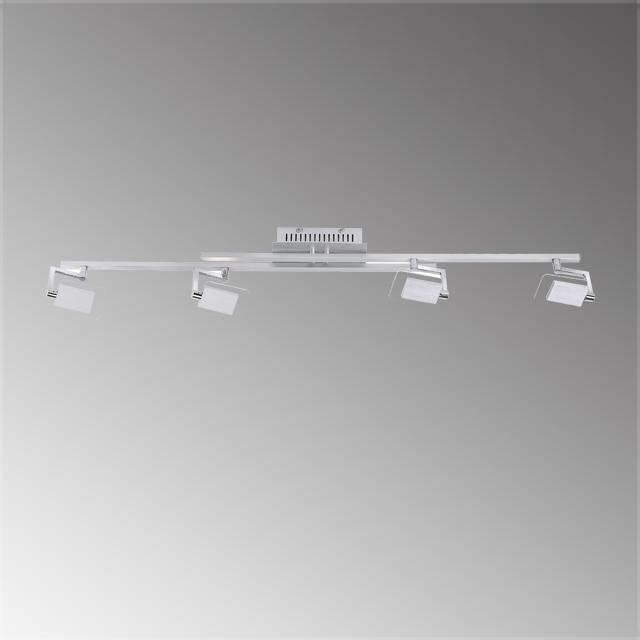 Actual product image Fischer & Honsel Honsel LED ceiling spotlight angular design 4-fold 4x4.8W warm white dimmable aluminium 20689