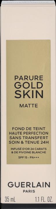 Actual product image Guerlain Parure G Mat Fluid Fond de Teint No 2N (2N Neutral, Neutre)