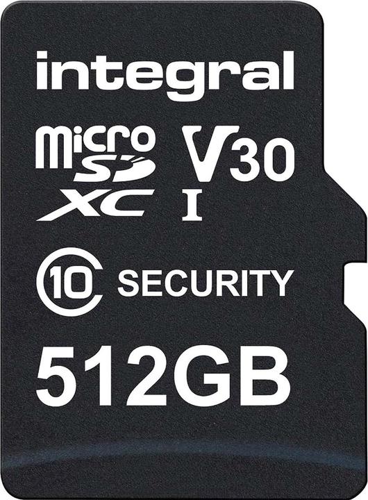 Produktbild 512 GB Überwachungskamera microSD-Karte für Dashcams, Home Cams, CCTV, Body Cams & Drohnen (512 GB, microSD, U3, UHS-I)