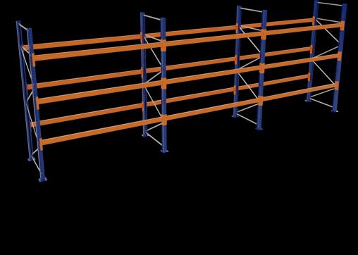 Actual product image Schulte Lagertechnik Pallet rack 3 bays á 2700 mm