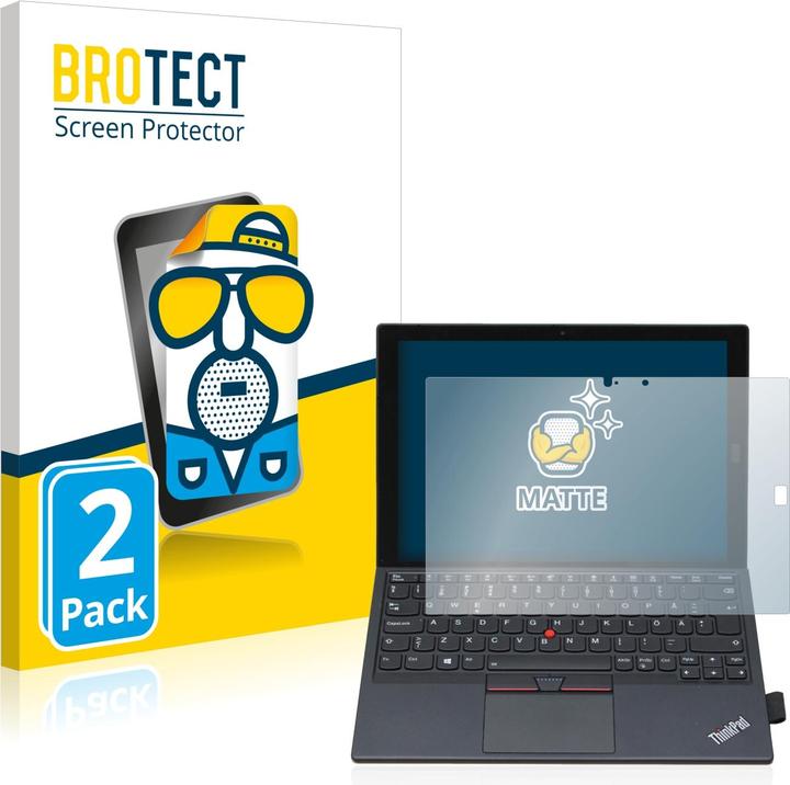 Image du produit BROTECT Film de protection antireflet Protection d'écran mat (2 pièce(s), Tablette ThinkPad X1 Tablette)