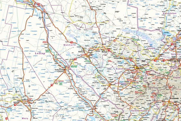 Produktbild Landkarte Seidenstrasse (1:2.000.000): Durch Zentralasien nach China