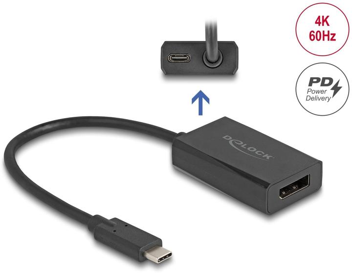 Actual product image Delock Adapter DisplayPort female to USB Type-C male (DP (USB-C, 15 cm)