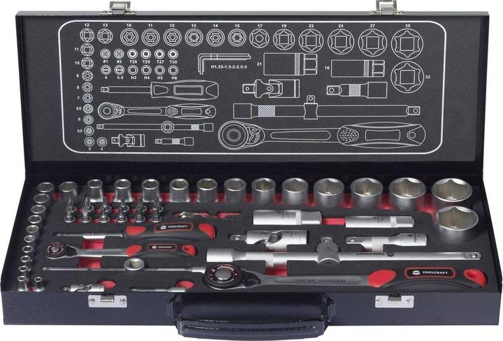 Image du produit Toolcraft Umschaltknarren-Set (1/4", 1/2")
