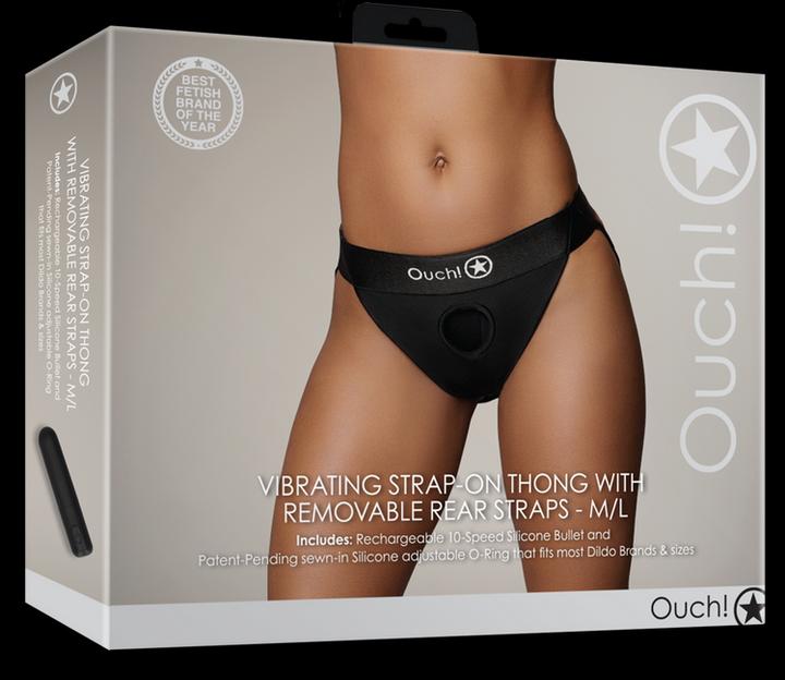 Productafbeelding Ouch! Vibrerende string - verwijderbare bandjes - M/L (M/L)