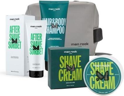 Image du produit Men Rock Men's Travel Toiletries Gift Set with Shaving Cream (Set soin rasage)