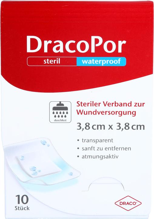 Produktbild Dracco DRACOPOR waterproof Wundverband steril 3,8x3,8cm, 10 St PFL (10 x)