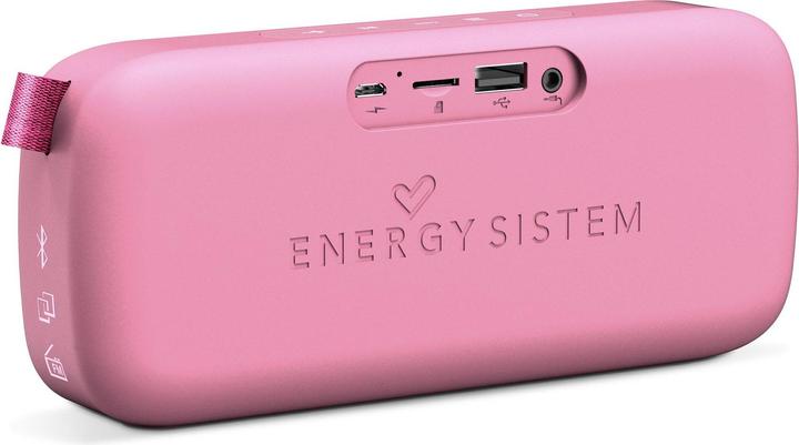 Actual product image Energy Sistem Box 3+ Portable Stereo Speaker Pink 6 W (9 h, Rechargeable battery operated)