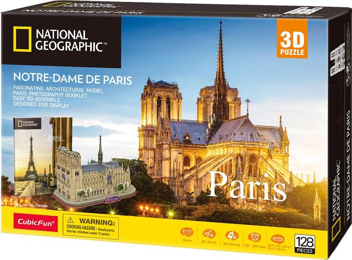 Cubicfun Cubic Fun - Notre Dame de Paris 3D 128 pezzi (200986) (128 pezzi)