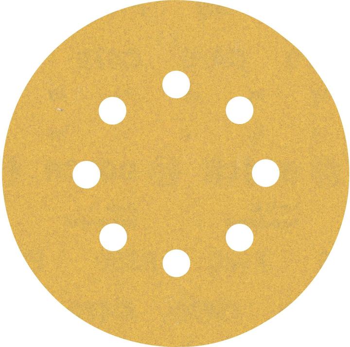 Bosch Professional Zubehör EXPERT C470 Sanding paper with 8 holes for random orbital sander, 125 mm, G 180, 5 pcs. (180)