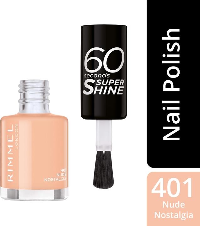 Image du produit Rimmel London 60 Seconds Super Shine (401 Nude Nostalgia, Vernis couleur)