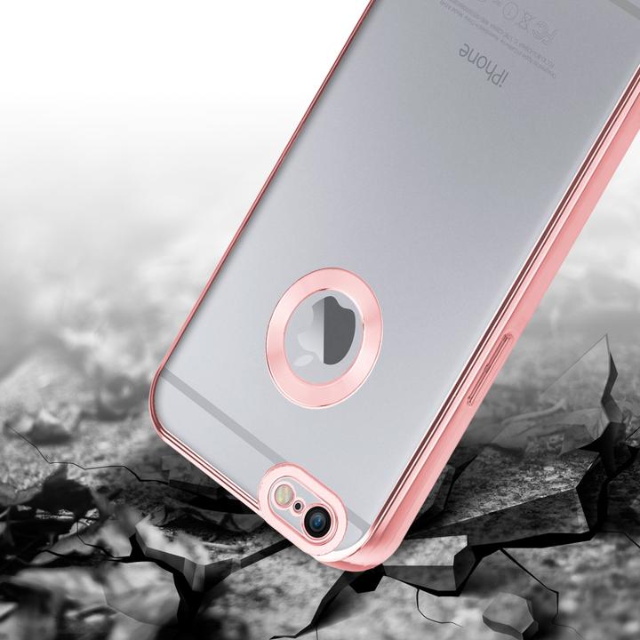 Produktbild Cadorabo TPU Hülle Chrome mit Kameraschutz für Apple iPhone 6 / 6S (Apple iPhone 6)
