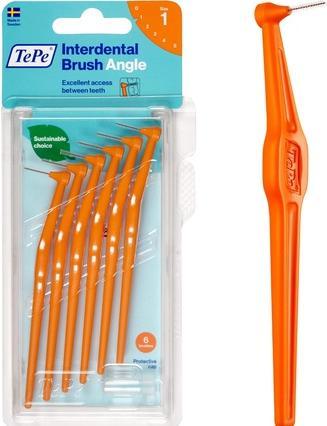Actual product image TePe Angle ISO 1 interdental brushes (6 x, 0.45 mm)