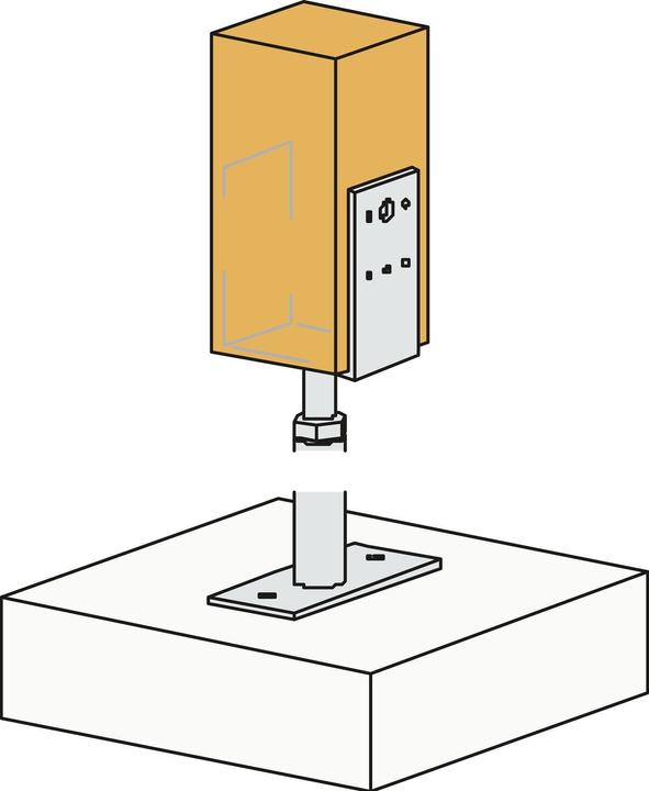 Actual product image Simpson Sst Support foot (Support foot, 1 pcs.)