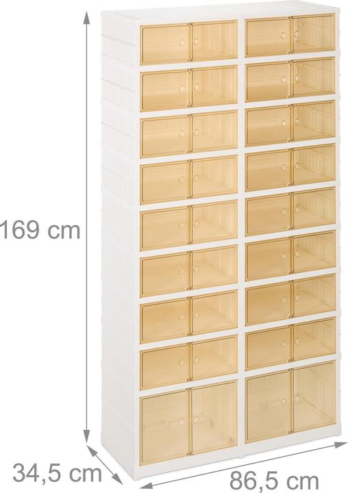 Actual product image Relaxdays Schuhschrank (86.5 x 34.5 x 169 cm)