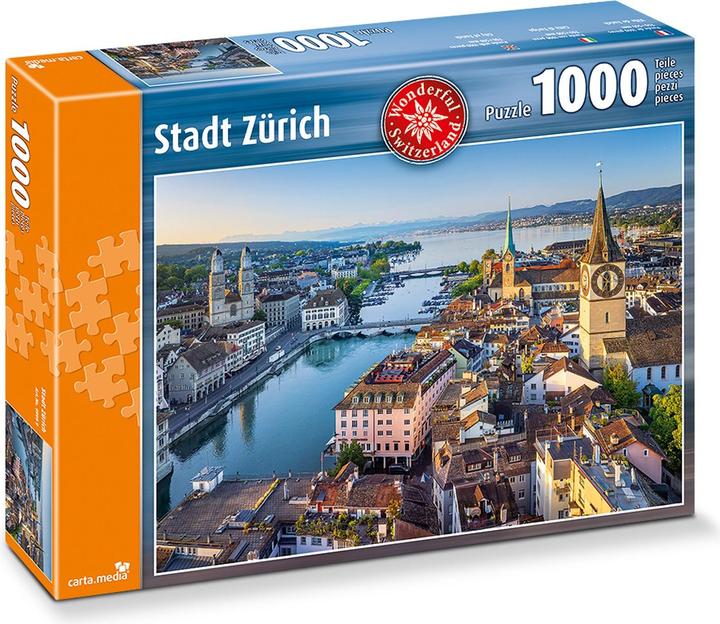 Produktbild 1'000 Teile Puzzle Stadt Zürich (1000 Teile)