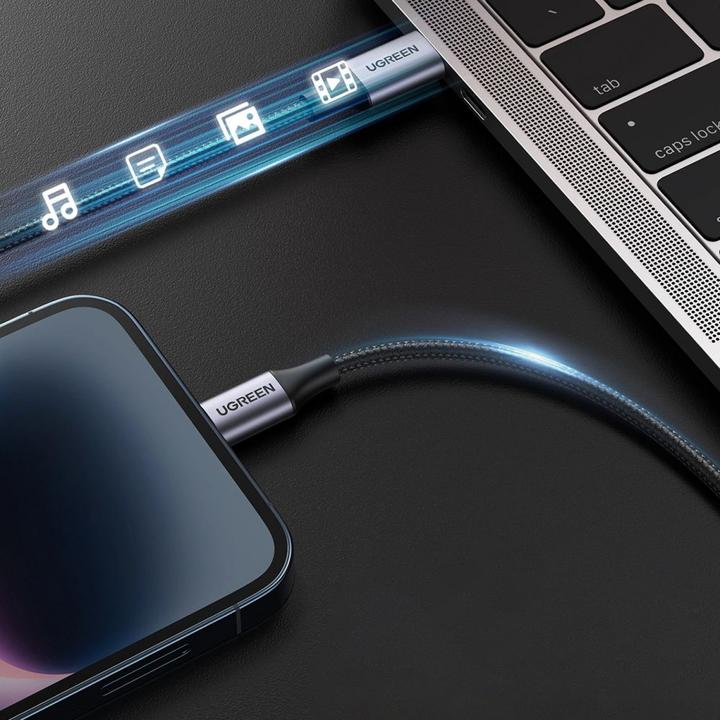 Produktbild Ugreen Lightning zu USB-C 2.0 (1 m, USB 2.0)